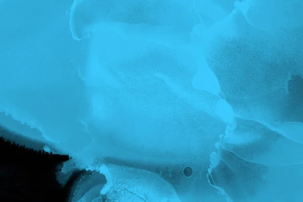 Μπλε Μελάνι Λεκέδες Υφή Αφηρημένο Φόντο — Φωτογραφία Αρχείου