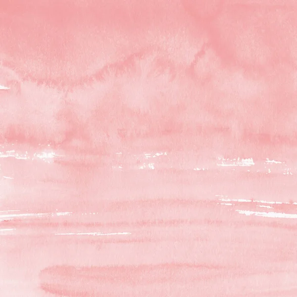 Peinture Aquarelle Rose Texture Fond Abstrait — Photo