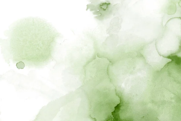 Macchie Inchiostro Verde Texture Sfondo Astratto — Foto Stock