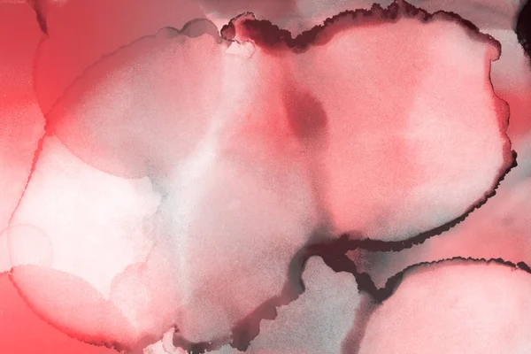 Красные Чернила Пятна Текстуры Абстрактный Фон — стоковое фото