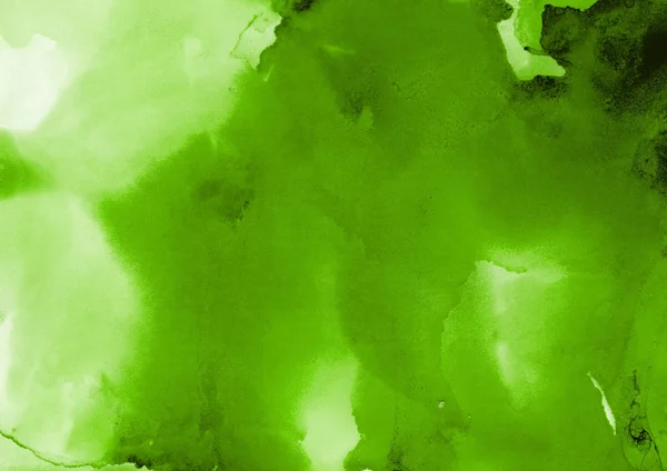 グリーン インク汚れの質感 抽象的な背景 — ストック写真