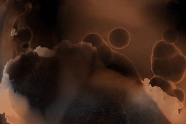 doku, arka plan kahverengi mürekkep lekeleri