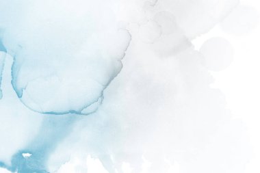 mavi mürekkep deseni lekeler, soyut arkaplan