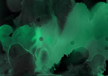 doku, arka plan yeşil mürekkep lekeleri