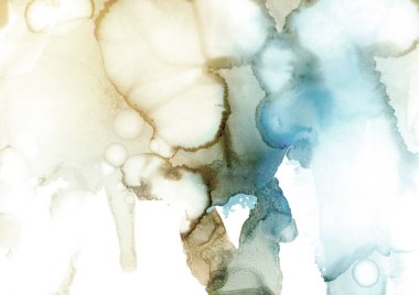 sulu boya boyama doku ile çok renkli arka plan