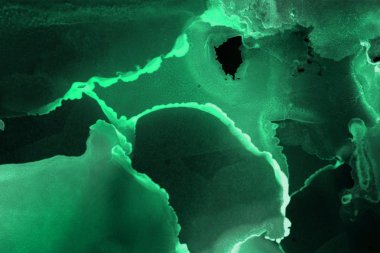 doku, arka plan yeşil mürekkep lekeleri