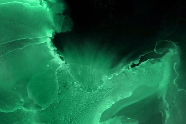 doku, arka plan yeşil mürekkep lekeleri