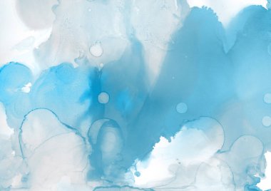 mavi mürekkep deseni lekeler, soyut arkaplan