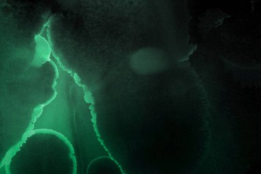 doku, arka plan yeşil mürekkep lekeleri