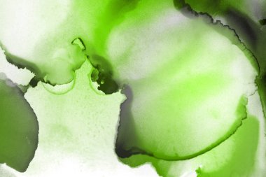 doku, arka plan yeşil mürekkep lekeleri