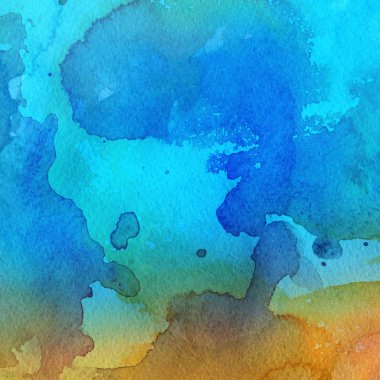 sulu boya boyama doku ile çok renkli arka plan