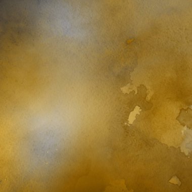 sulu boya boyama doku ile koyu sarı arka plan