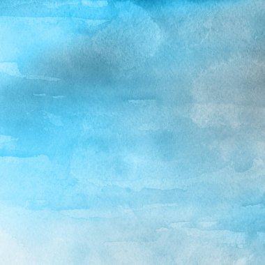 sulu boya boyama doku ile mavi arka plan