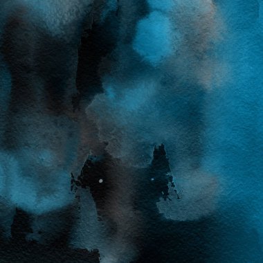 sulu boya boyama doku ile mavi arka plan