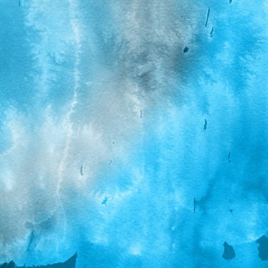 sulu boya boyama doku ile mavi arka plan