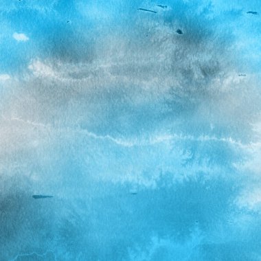 sulu boya boyama doku ile mavi arka plan