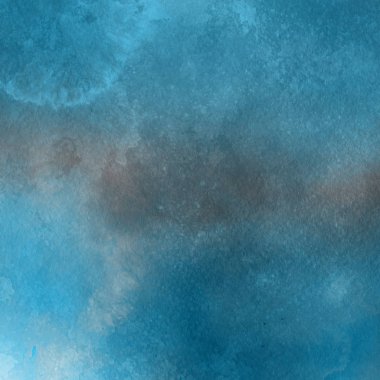 sulu boya boyama doku ile mavi arka plan