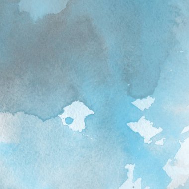 sulu boya boyama doku ile mavi arka plan