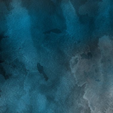 sulu boya boyama doku ile mavi arka plan