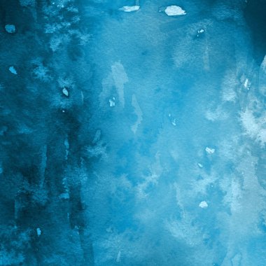 sulu boya boyama doku ile mavi arka plan