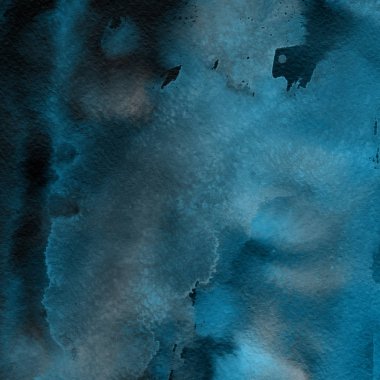 sulu boya boyama doku ile mavi arka plan