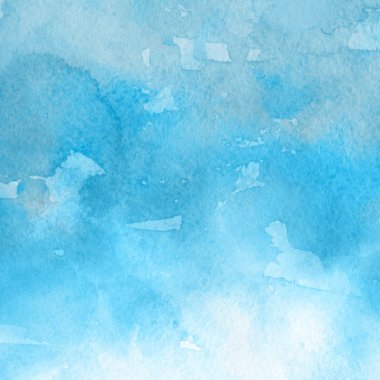 sulu boya boyama doku ile mavi arka plan