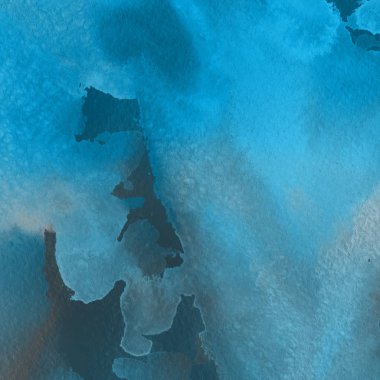 sulu boya boyama doku ile mavi arka plan