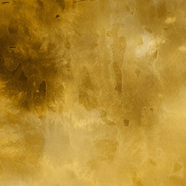 sulu boya boyama doku ile koyu sarı arka plan