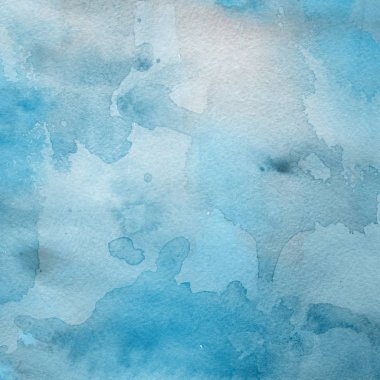 sulu boya boyama doku ile mavi arka plan