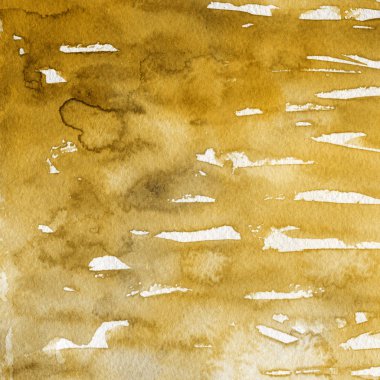 sulu boya boyama doku ile sarı arka plan