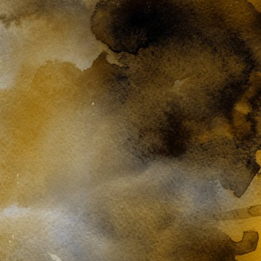 sulu boya boyama doku ile sarı arka plan