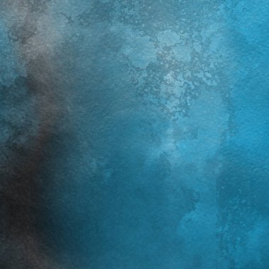 sulu boya boyama doku ile mavi arka plan