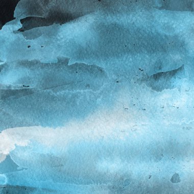 sulu boya boyama doku ile mavi arka plan