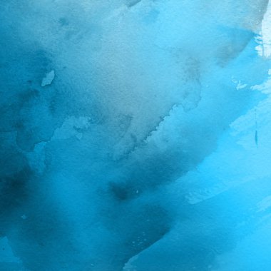 sulu boya boyama doku ile mavi arka plan