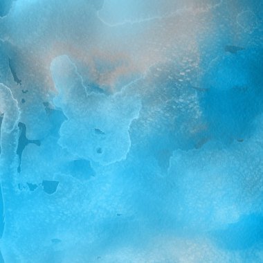 sulu boya boyama doku ile mavi arka plan