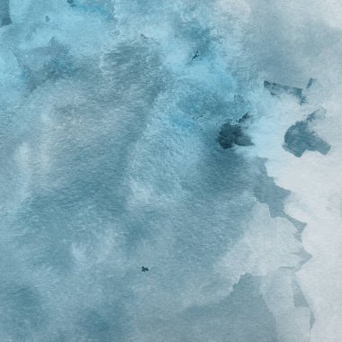 sulu boya boyama doku ile mavi arka plan