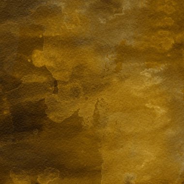 sulu boya boyama doku ile koyu sarı arka plan