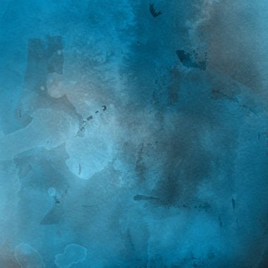 sulu boya boyama doku ile mavi arka plan