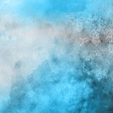 sulu boya boyama doku ile mavi arka plan