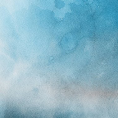 sulu boya boyama doku ile mavi arka plan