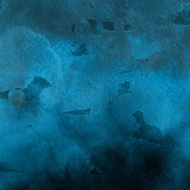 sulu boya boyama doku ile mavi arka plan