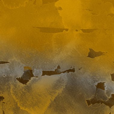 sulu boya boyama doku ile koyu sarı arka plan