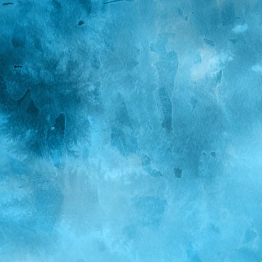 sulu boya boyama doku ile mavi arka plan