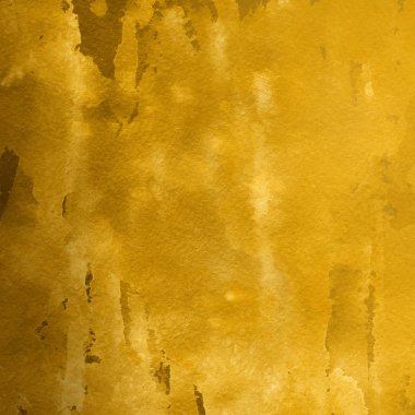 sulu boya boyama doku ile koyu sarı arka plan