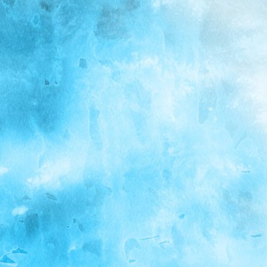 sulu boya boyama doku ile mavi arka plan