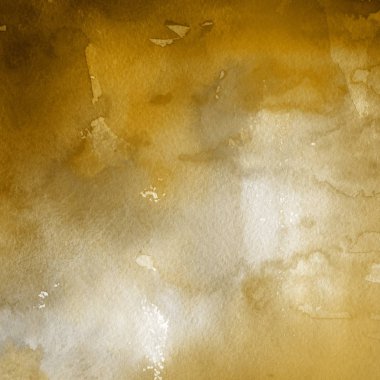 sulu boya boyama doku ile sarı arka plan