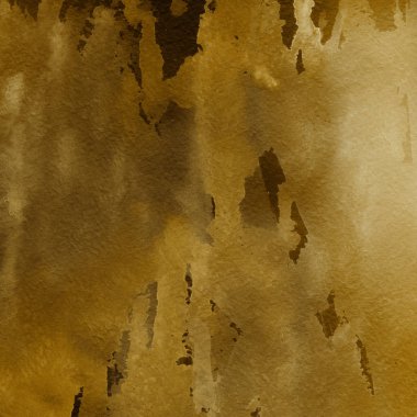 sulu boya boyama doku ile koyu sarı arka plan