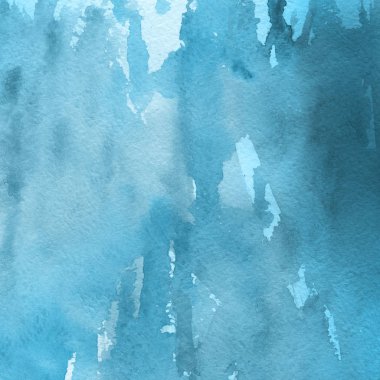 sulu boya boyama doku ile mavi arka plan