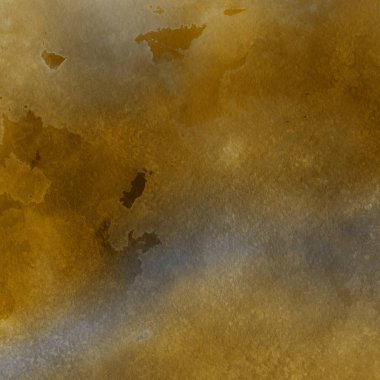 sulu boya boyama doku ile koyu sarı arka plan