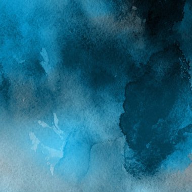 sulu boya boyama doku ile mavi arka plan